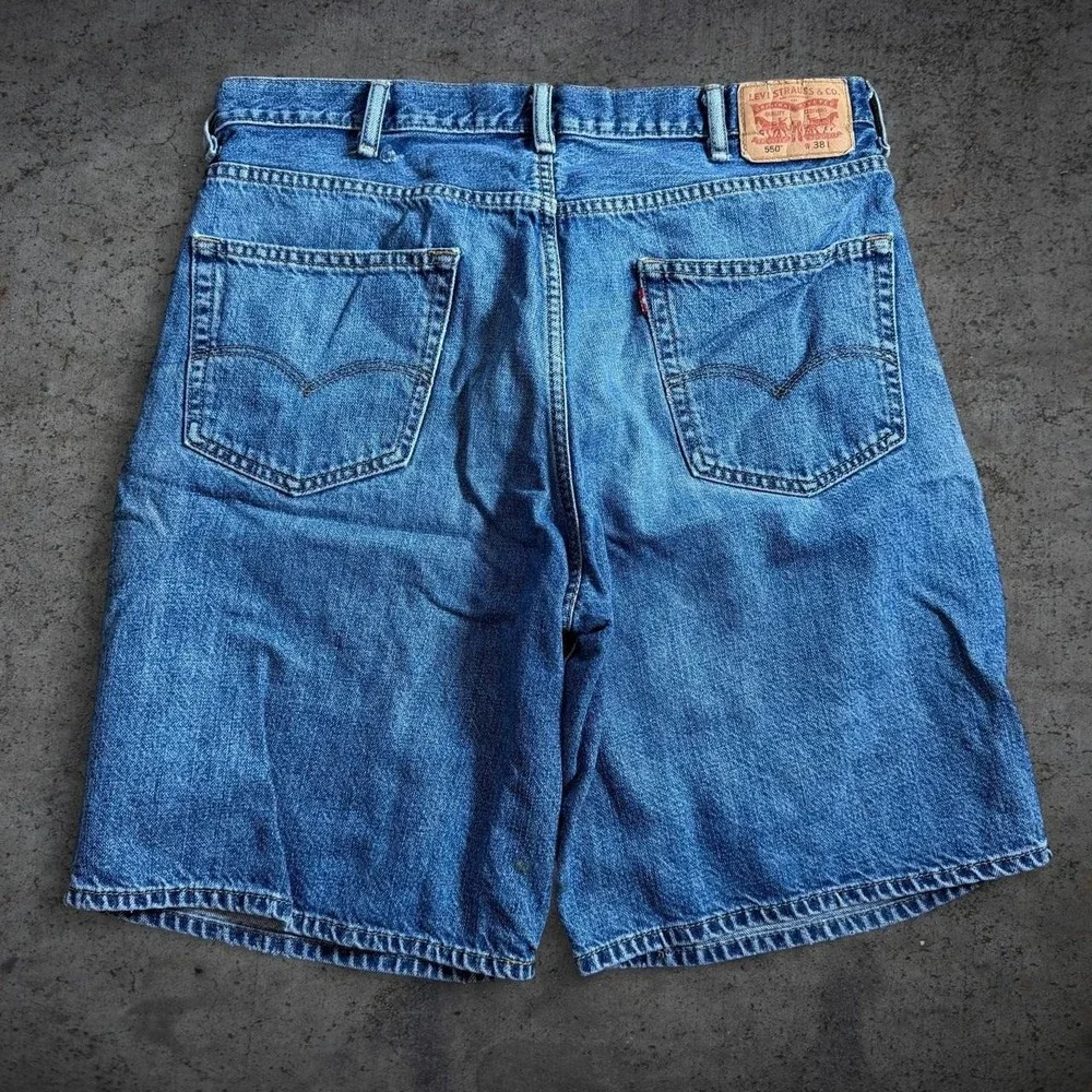 Levi's 550 Denim Shorts Size 38 Skate Streetwear Baggy Summer Casual Retro